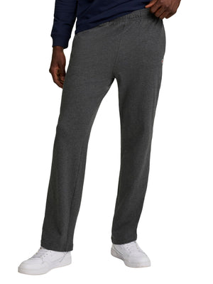Champion Men's Open-Bottom Lounge Pants, Standard Fit, Lightweight 100% Cotton, Available in Regular and Big & Tall, Granite Heather, XX-Large