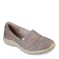 Skechers Women's Reggae Fest - Wicker - Engineered Knit Twin Gore Slip On (Willows) Shoe, Taupe, 6 M US
