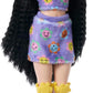 Barbie Dream Besties Doll and Accessories, Renee Posable Roller Skating Fashion Doll with Black Hair, 12 Video & Food Themed Pieces