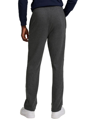 Champion Men's Open-Bottom Lounge Pants, Standard Fit, Lightweight 100% Cotton, Available in Regular and Big & Tall, Granite Heather, XX-Large