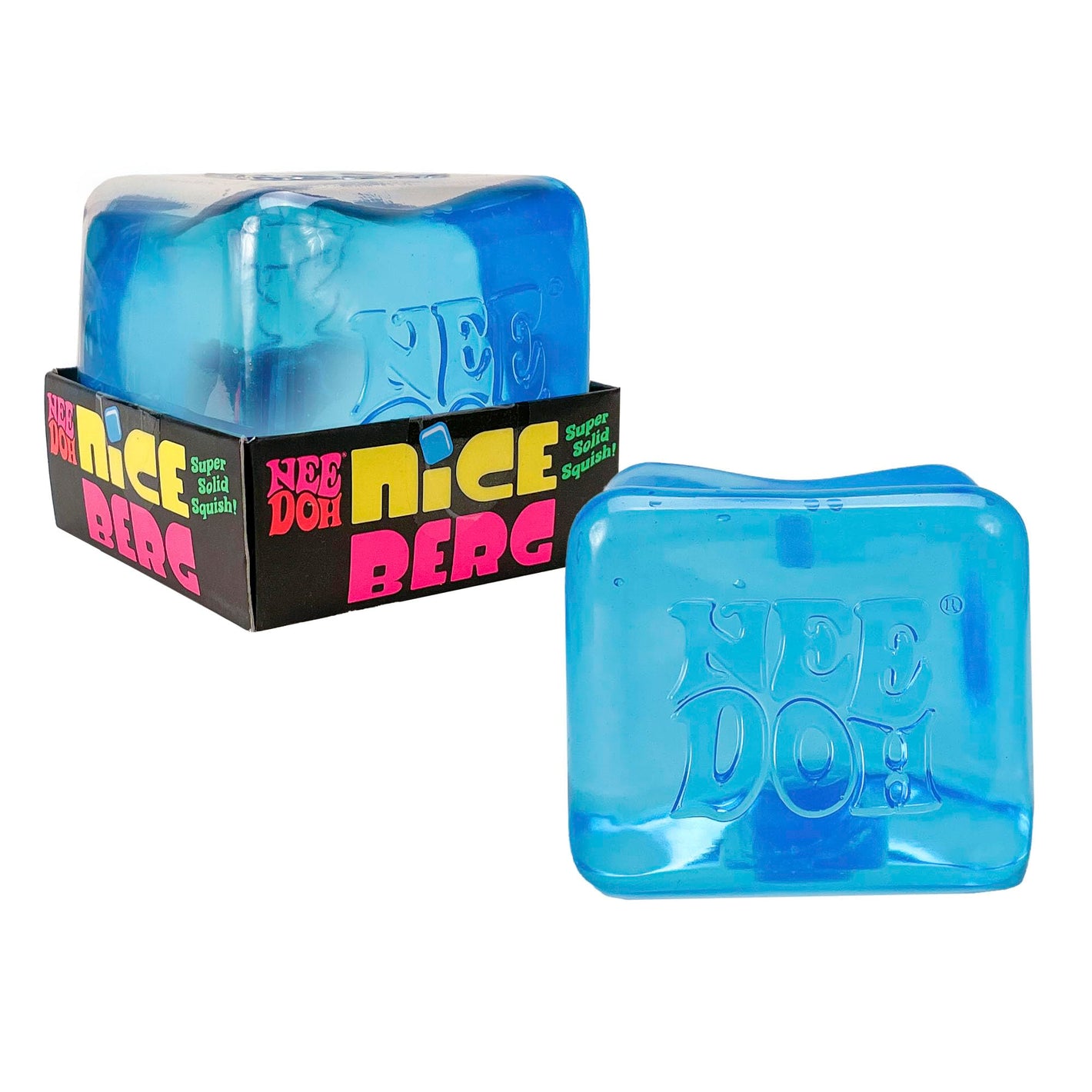 Schylling NeeDoh Nice Berg - Giant NeeDoh Nice Cube - Sensory Squeeze Toy with a Super Solid Squish (Pack of 1)