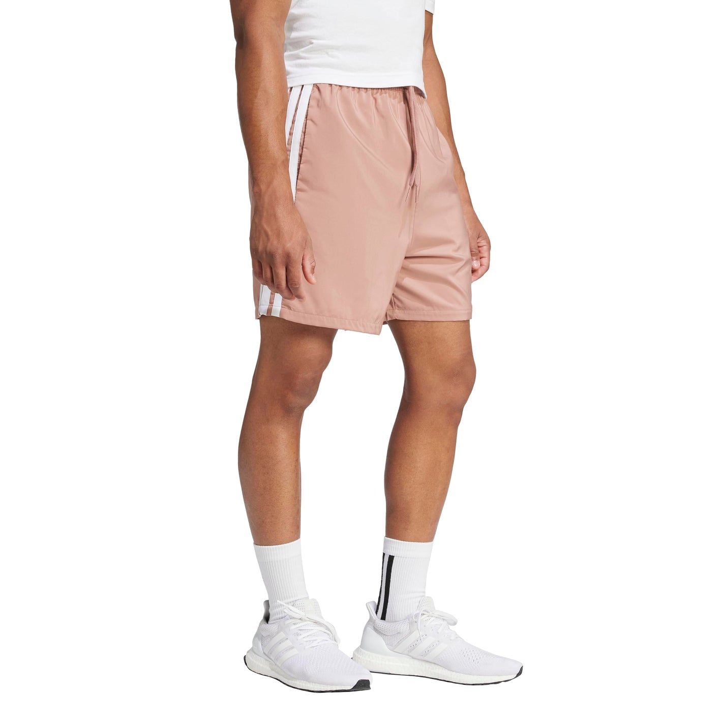 Adidas Men's Essentials 3-Stripes Chelsea 7-Inch Sportswear Shorts, Warm Clay/White, XX-Large
