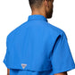 Columbia Mens PFG Bahama II Short Sleeve Fishing Shirt, Vivid Blue, XX-Large