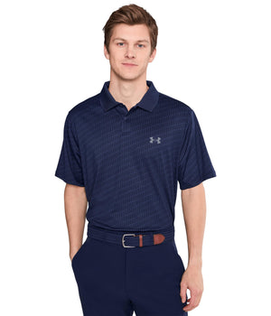 Under Armour Men's Matchplay Printed Golf Polo Midnight Navy/Washed Navy/Pitch Grey Medium
