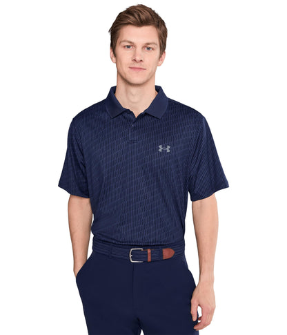 Under Armour Men's Matchplay Printed Golf Polo Midnight Navy/Washed Navy/Pitch Grey X-Large