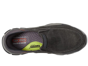 Skechers Slip-Ins Relaxed Fit: Respected-Holmgren Men's Slip On, 11.5 3E US, Charcoal