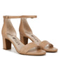 LifeStride Womens Florence Ankle Strap Block Heel Dress Sandals Camel 9.5 M
