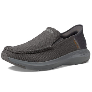 Skechers Men's Parson-Ralven 204804 Moc Toe Slip-Ins, Grey, 12