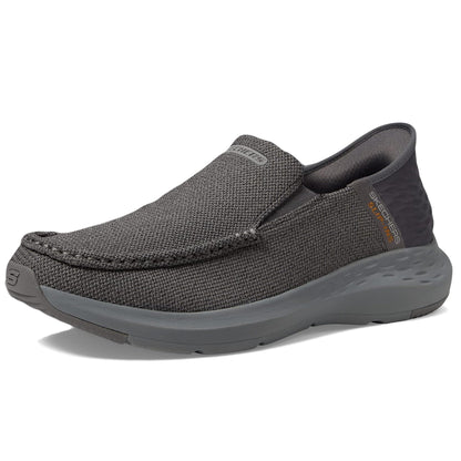 Skechers Men's Parson-Ralven 204804 Moc Toe Slip-Ins, Grey, 12