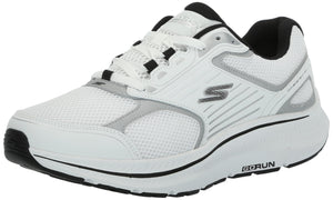 Skechers Men's Go Run Consistent 2.0 Wolf Sneaker, White/Silver, 9