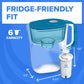 Brita Small 6 Cup Denali Water Filter Pitcher with 1 Brita Standard Filter, Made Without BPA, Transparent Teal