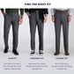 Haggar Mens Premium Comfort Stretch Slim Fit Dress Pants, Blue, 30W x 30L US