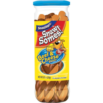 Snausages Snawsomes Dog Treats, Beef And Cheese, 9.75 Ounce (Pack Of 5)