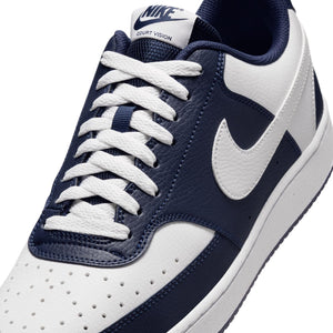 Nike Men's Court Vision Low Midnight Navy/White 13 Medium