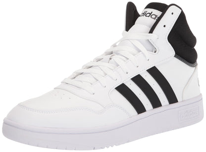 adidas Adult Hoops 3.0 Mid Core Black/Core Black/White 11.5