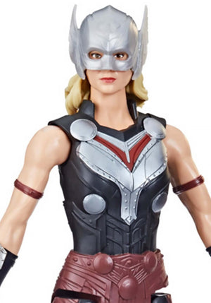Marvel Avengers Titan Hero Series Mighty Thor Toy, 12-Inch-Scale Thor: Love and Thunder Figure with Accessory, Toys for Kids Ages 4 and Up