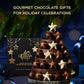 Godiva Holiday Stars Collection Gift Box, Festive Star-Shaped Chocolates with Ganache, Caramel & Raspberry Filling, Limited Edition Holiday Assortment, 16 Pc