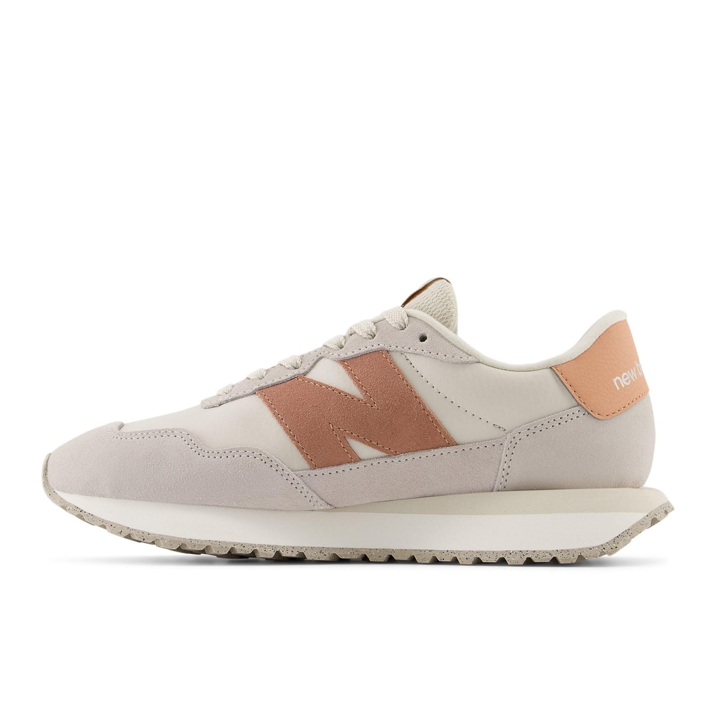 New Balance Women's 237 V1 Sneaker, White/Pink, 8