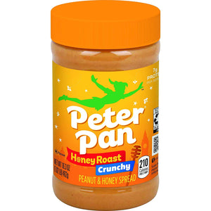 Peter Pan Crunchy Honey Roast Peanut Spread, 16.3 oz (Pack of 2)