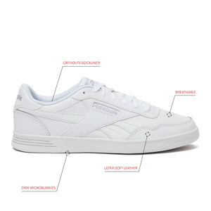 Reebok Unisex Court Advance Sneakers, Footwear White/Cold Grey2/Footwear White, 10 US Men