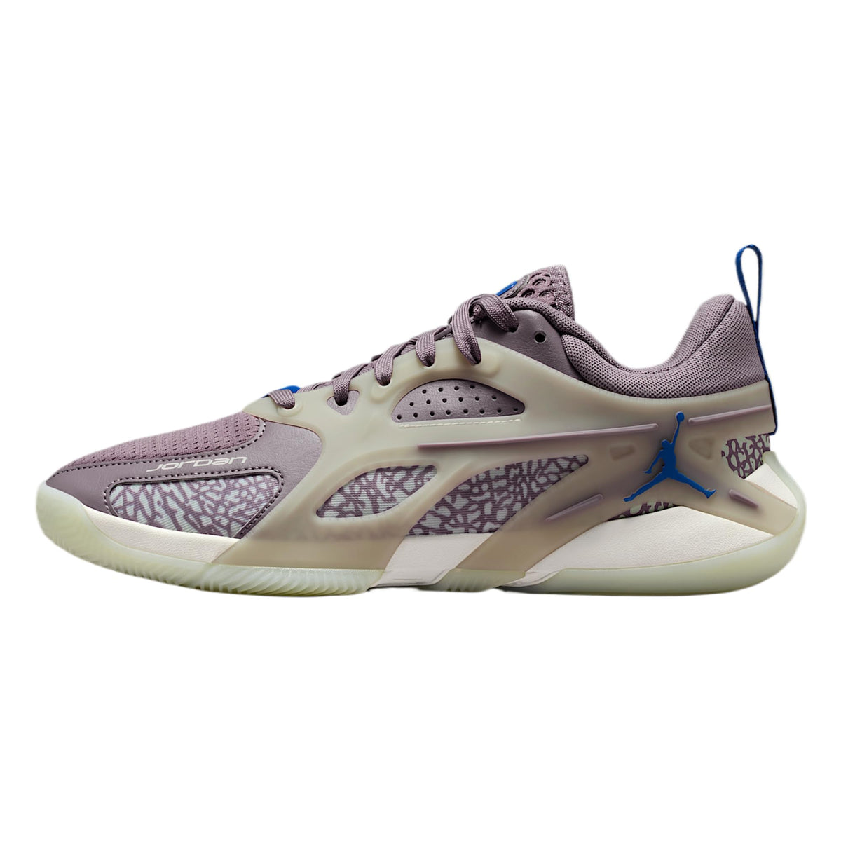 Jordan Heir Series Women's Basketball Shoes (Purple Smoke/Light Silver/Game Royal/Light Orewood Brown) Size 6