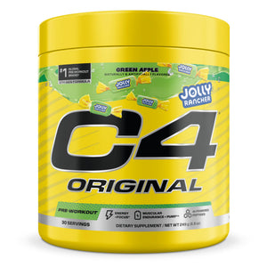 C4 Original Pre Workout – Jolly Rancher Green Apple - Pre-Workout for Endurance, Focus & Performance with 200mg Caffeine, Beta-Alanine, Creatine Nitrate, L-Arginine & PeptiPump – 30 Servings