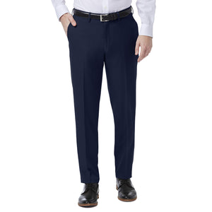 Haggar Mens Premium Comfort Stretch Slim Fit Dress Pants, Blue, 30W x 30L US