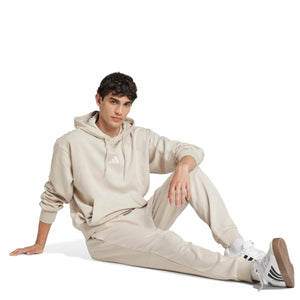 adidas Men's Essentials FeelCozy Fleece Pants, Wonder Alumina/White, Small