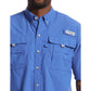 Columbia Mens PFG Bahama II Short Sleeve Fishing Shirt, Vivid Blue, XX-Large