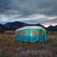 Coleman 8-Person Tenaya Lake Fast Pitch Cabin Camping Tent with Closet, Light Blue