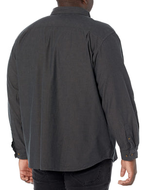 Carhartt Men's Fort Loose LS Shirt, Black Chambray, Small