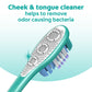 Colgate 360 Deep Clean Soft Toothbrush for 4 in 1 Bacterial Removal, Features Floss Tip Bristles and Tongue Cleaner, 4 Count