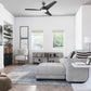 Honeywell Ceiling Fans Neyo, 52 Inch Contemporary Indoor LED Ceiling Fan with Light, Remote Control, Modern High Performance Blades, Reversible Motor Model- 51800-01 (Espresso)