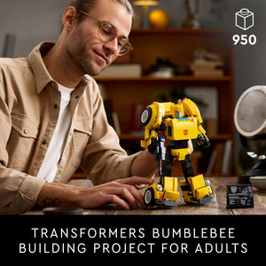 LEGO Icons Transformers Bumblebee Fig, Set 10338, Converts to Vehicle