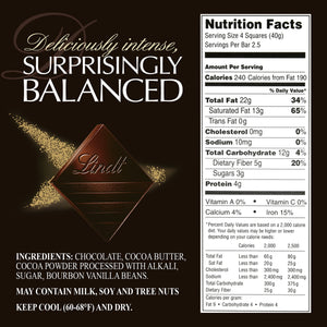 Lindt EXCELLENCE 90% Cocoa Dark Chocolate Candy Bar, Dark Chocolate, 3.5 oz. Bar