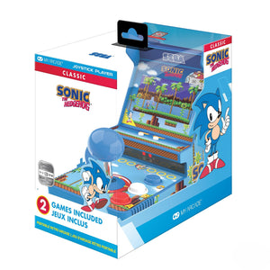 My Arcade Sonic Joystick Player: Sonic The Hedgehog Retro Game Console, 2 Games in 1, Sega Classic Arcades, 3.5" Full Color Display