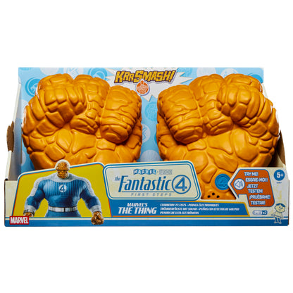 Marvel Studios’ The Fantastic Four: First Steps Marvel’s The Thing Clobberin’ FX Fists, Super Hero Role Play Toys for Costumes, Kids Ages 5+