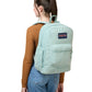 JanSport Cross Town Plus Remix Backpack - Padded Back Panel, Laptop Sleeve, and Front Pocket Organizer - Faded Sage Corduroy