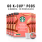 Starbucks K-Cup Coffee Pods, Flavored Hot or Iced Coffee, Brown Sugar Cinnamon, 60 Keurig Pods