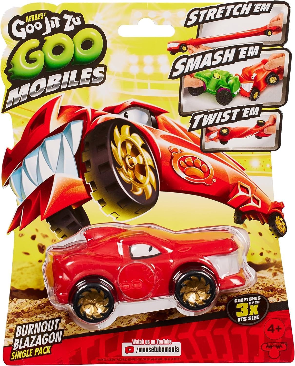 Heroes of Goo Jit Zu Goo Mobiles - Burnout Blazagon Single Pack, Ages 4+