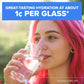 Brita Small 6 Cup Denali Water Filter Pitcher with 1 Brita Standard Filter, Made Without BPA, Transparent Teal