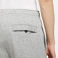 Nike Men's NSW Club Pant Open Hem, Dark Grey Heather/Mattelic Silver/White, 4X-Large