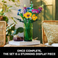 LEGO Botanicals Artificial Wildflower Bouquet - Fake Indoor Flowers Building Set for Home, Kitchen, Desk Decoration, Adults Ages 18+ - Gift for Graduation - 10313