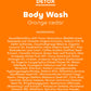 Seaweed Bath Co. Detox Body Wash - Orange Cedar - Hydrating Foaming Cleanser with Refreshing Natural Ingredients - Vegan, Paraben and Sulfate Free Shower Gel for Women and Men - 12 oz