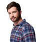 Columbia Mens Cornell Woods Flannel Long Sleeve Shirt, Collegiate Navy Backland Tartan, Large