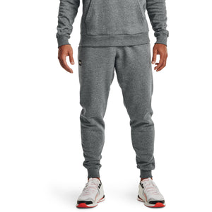 Under Armour mens Rival Fleece Joggers , Pitch Gray Light Heather (012)/Onyx White , 4X-Large