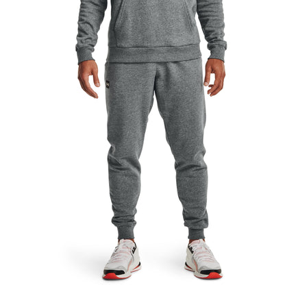Under Armour mens Rival Fleece Joggers , Pitch Gray Light Heather (012)/Onyx White , 4X-Large