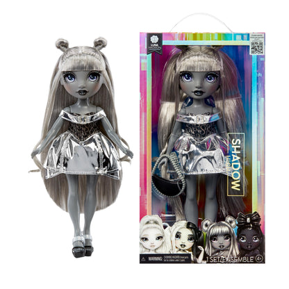 Rainbow High Shadow High Luna Madison- Grayscale 11” Fashion Doll. Grey Hair. Metallic Grey Outfit, Stylish Handbag, Great Gift for Kids 4-10 Years Old