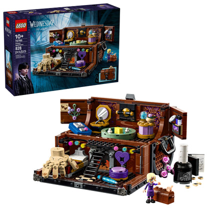 LEGO Wednesday Thing’s Apartment Building Toy - Transforming Trunk Playset W/Poseable Thing & Enid Sinclair Minidoll - Wednesday Merch for Girls & Boys, Ages 10+ - Gift Idea for Birthdays - 76785
