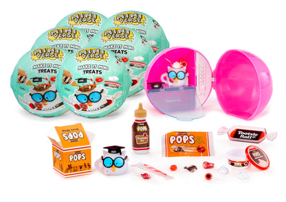 MGA's Miniverse Make It Mini Treats (6 Pack), Mini Collectibles - Mystery Blind Packaging, Candy Theme, DIY, Resin Play, Replica Food, NOT Edible, Collectors, Gift, 8+